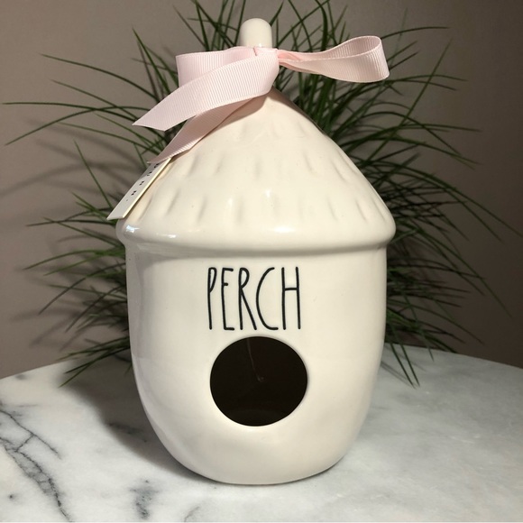 Rae Dunn 'Perch' Bird House Ceramic Handmade Nwt - Picture 2 of 7